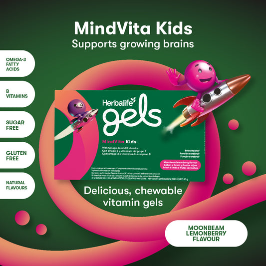 Herbalife Gels - MindVita Kids Moonbeam Lemonberry 30 chewable gels