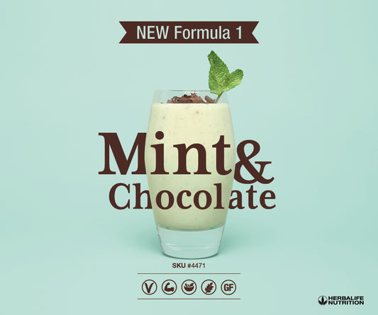 Mint & Chocolate Herbalife Protein Shake - Formula 1 Healthy Meal