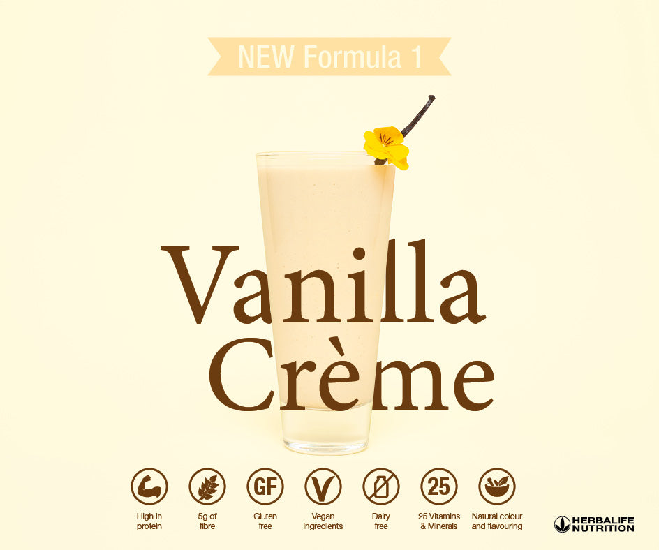 Vanilla Creme Herbalife Protein Shake - Formula 1 Healthy Meal