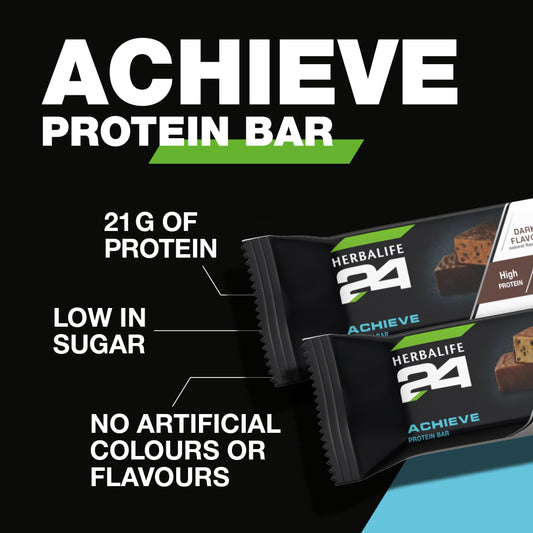 Dark Chocolate Herbalife24® H24 Achieve Protein Bar